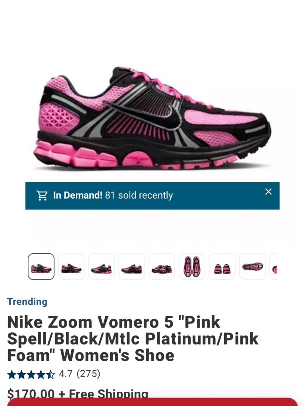 Nike Zoom Vomero 5 "Pink Spell